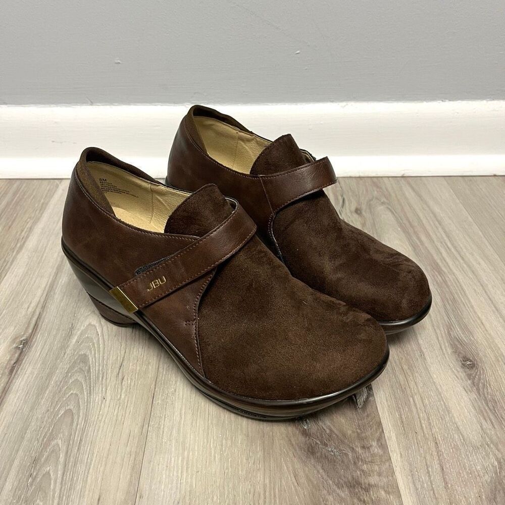 JBU‎ by Jambu Clogs Women’s 8 Sedona Brown Suede Leather